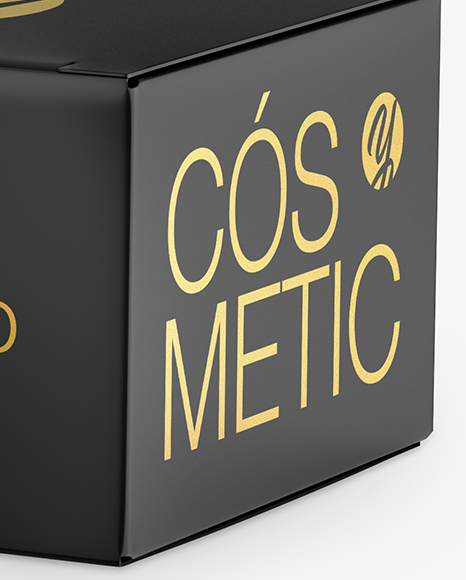 Matte Cosmetic Jar with Box Mockup