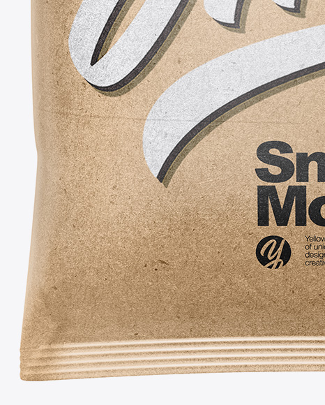 Kraft Snack Bag Mockup