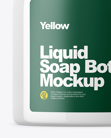 Clear Liquid Soap Bottle Mockup Clear Liquid Soap Bottle Mockup