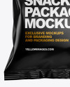 Glossy Snack Package Mockup