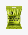 Metallic Snack Package Mockup