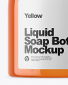 Orange Liquid Soap Bottle Mockup