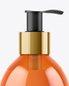 Orange Liquid Soap Bottle Mockup