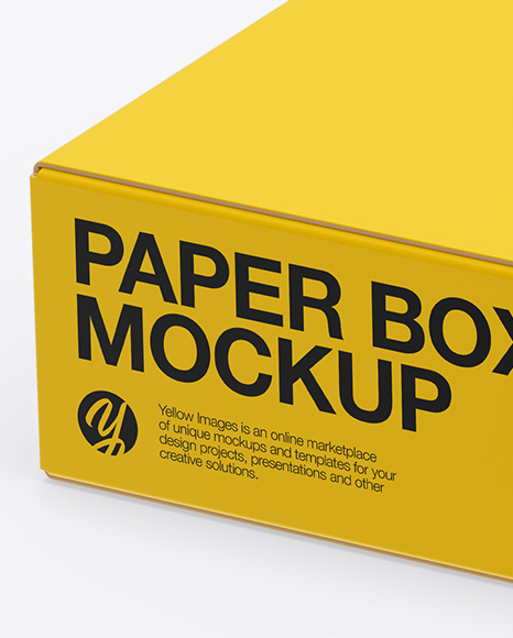 Paper Box Mockup