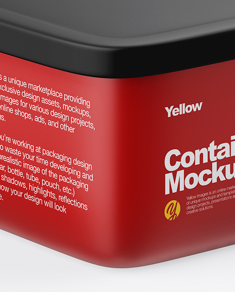 Matte Container Mockup