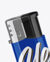 Glossy Plastic Lighter Mockup