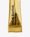 Metallic Stick Sachet Mockup