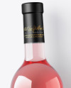 Pink Wine Bottle w/ Corkscrew and Card Mockup