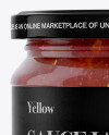 Glass Jar With Sauce Mockup