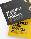 Two Textured Business Cards Mockup