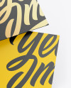 Two Textured Business Cards Mockup