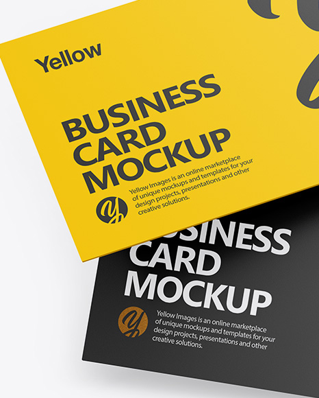 Two Business Cards Mockup