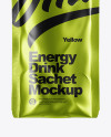 Metallic Sachet Mockup