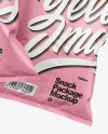 Two Matte Snack Packages Mockup