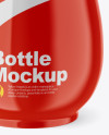 Glossy Plastic Bottle Mockup