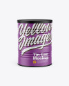 Matte Tin Can Mockup