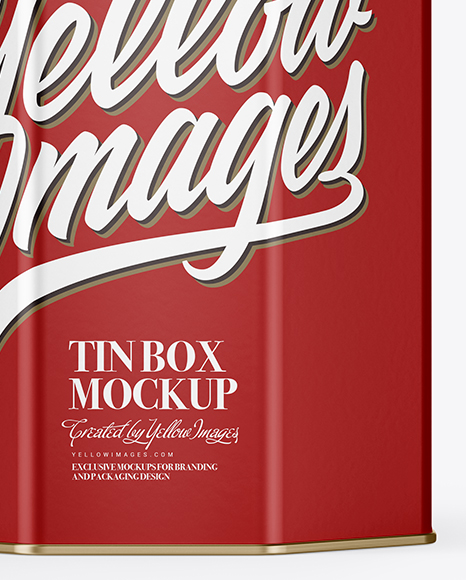 Matte Tin Box Mockup