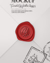 Paper Envelope with Wax Mockup