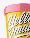 Glossy Ice Cream Cup Mockup