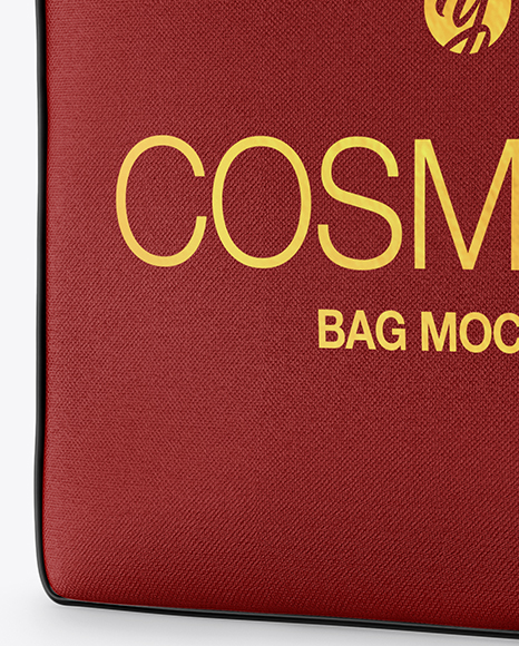 Textured Cosmetic Bag Mockup