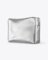 Metallic Cosmetic Bag Mockup