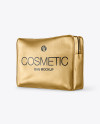 Metallic Cosmetic Bag Mockup