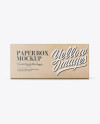 Kraft Paper Box Mockup - Front View