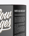 Matte Paper Box Mockup- Half Side View