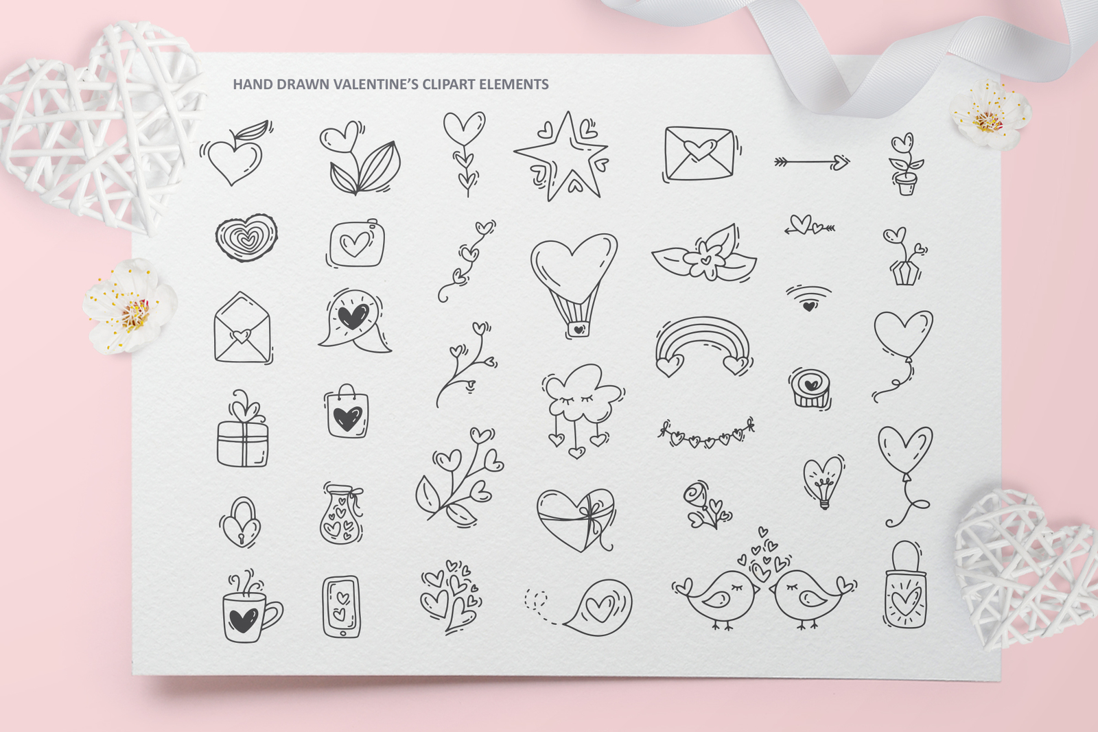 Cute Valentines Elements Cute Valentines Elements
