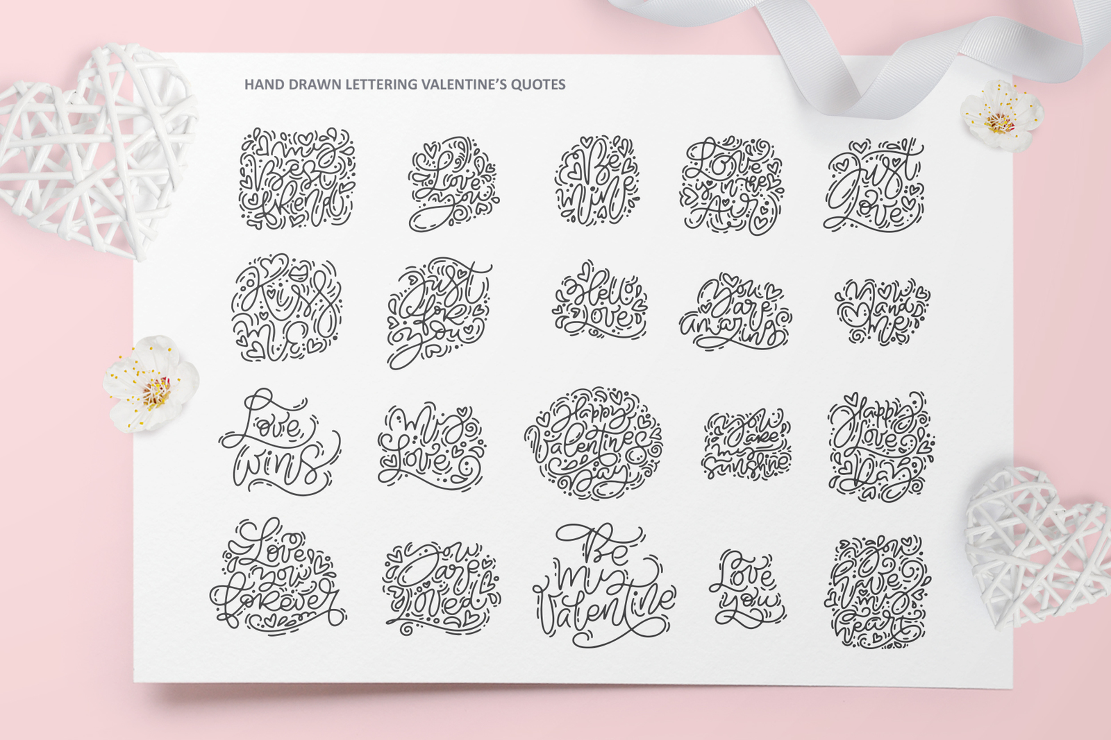 Cute Valentines Elements Cute Valentines Elements