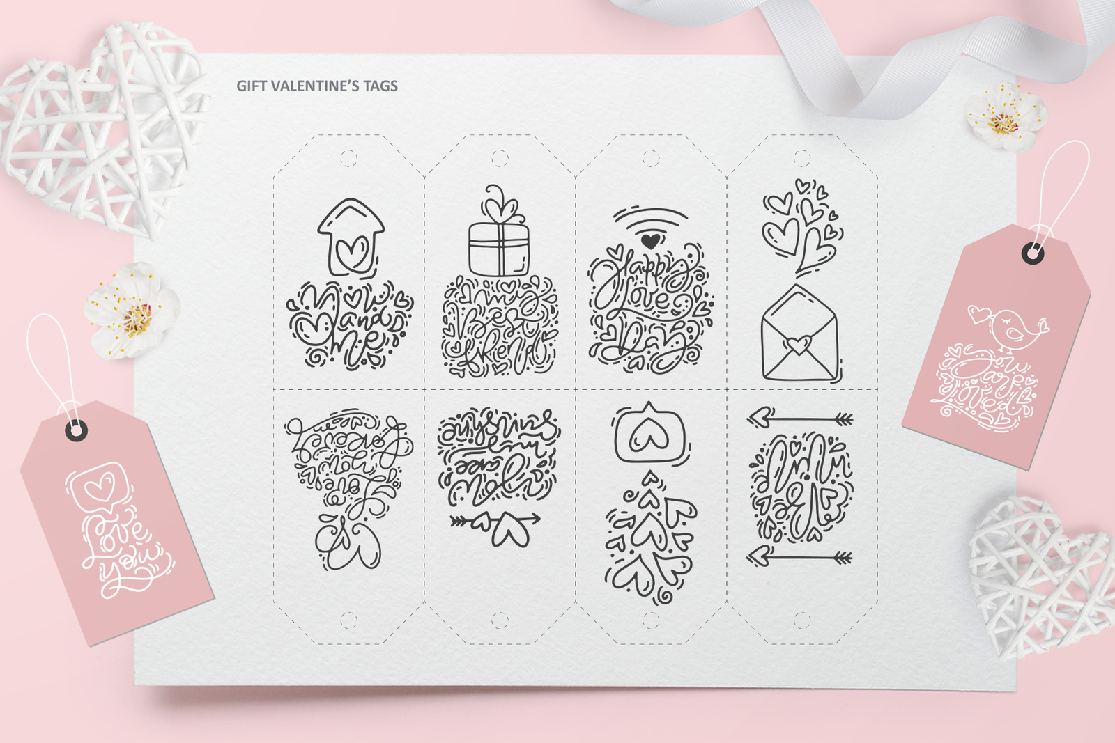 Cute Valentines Elements Cute Valentines Elements