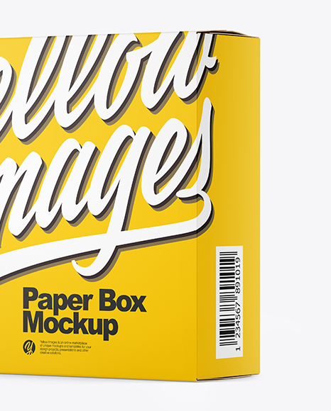 Paper Box Mockup