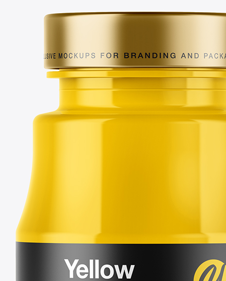 Glossy Pills Bottle Mockup