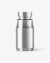 Metallized Pills Bottle Mockup