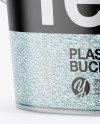 Transparent Bucket with Granules Mockup