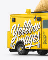 Ice Cream Food Truck Mockup - Half Side View