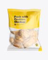 Frosted Matte Pack with Cookies Mockup