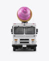 Ice Cream Food Truck Mockup - Front View