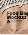 Kraft Paper Food Bag Mockup