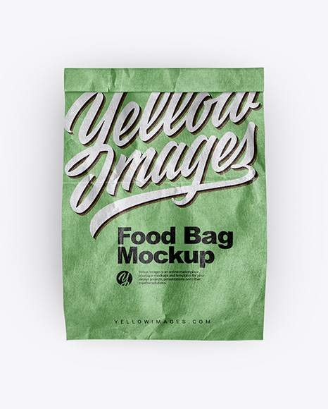 Kraft Paper Food Bag Mockup