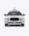 New York Taxi Mockup - Front View