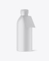 Matte Plastic Bottle w/ Label Mockup