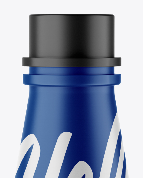 Matte Plastic Bottle Mockup