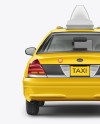 New York Taxi Mockup - Back View