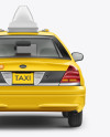 New York Taxi Mockup - Back View