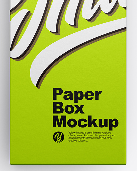 Opened Metallic Box Mockup