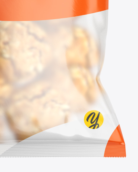 Frosted Glossy Pack with Cookies Mockup