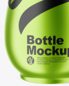 Matte Metallic Plastic Bottle Mockup