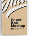 Opened Kraft Box Mockup