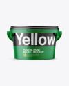 Matte Plastic Pail Mockup